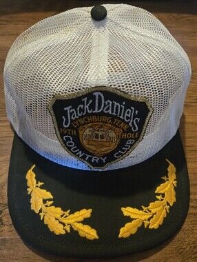 Vintage Early 80's Jack Daniels Whiskey Country Club Snapback Hat Golf  🔥🔥